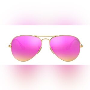Ray-Ban RB3025 112/4T 55mm pink lens with gold BRAND NEW Authentic